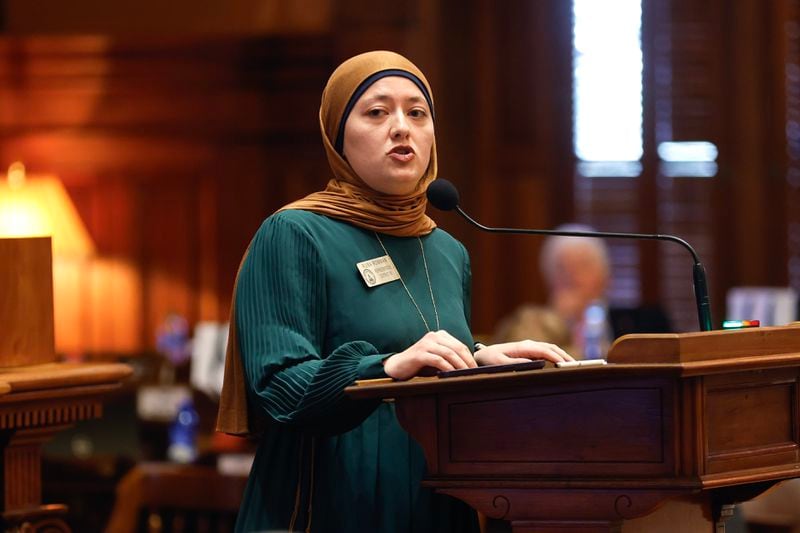 Rep. Ruwa Romman, D-Duluth, criticized the Republican response to the attack on Israel by Iran.