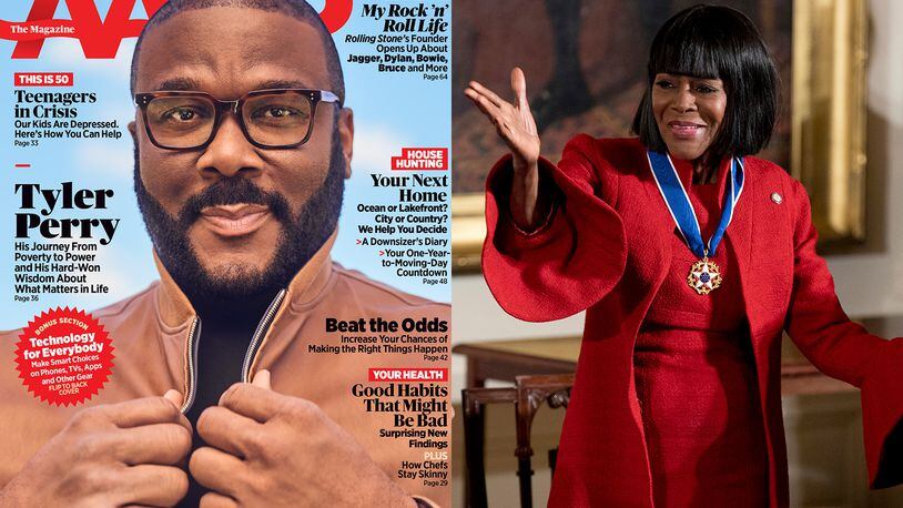 Tyler Perry told AARP magazine he gave $1 million to Cicely Tyson in 2007 for one day's work because he wanted to honor her and make up for how badly she was underpaid earlier in her career. AARP/AP