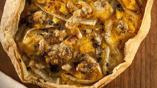Find the right wine to pair with this easy-to-make squash galette. (Bill Hogan/Chicago Tribune/TNS)