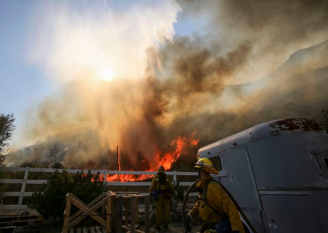 Wildfires strike Southern California