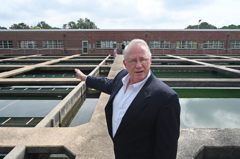 Aug. 23, 2022 Chatsworth - Mike Hackett, the director of the city of Rome’s water and sewer division, shows the Bruce Hamler Water Treatment Facility in Rome on Tuesday, Aug. 23, 2022. (Hyosub Shin / Hyosub.Shin@ajc.com)