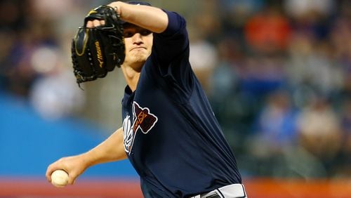 Mike Soroka is likely to make two more injury-rehab starts before rejoining the Braves. (Mike Stobe/Getty Images)