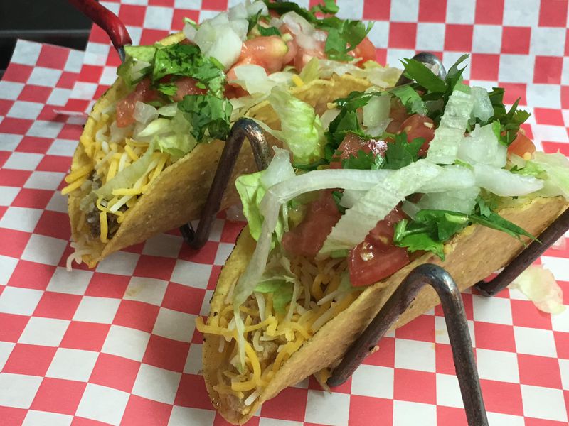 Many Americans grew up consuming hard-shell tacos made with ground beef, and Taco Pete’s version is a delightful and delicious vintage eat. CONTRIBUTED BY TACO PETE