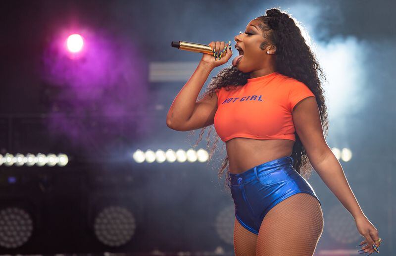 Megan Thee Stallion performs at Music Midtown on Sunday, September 19, 2021, in Piedmont Park. (Photo: Ryan Fleisher for The Atlanta Journal-Constitution)