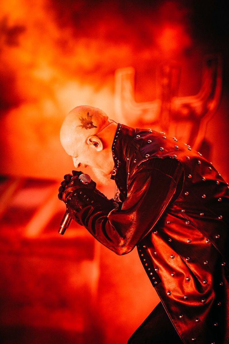 Rob Halford still wails the gritty lead vocals for Judas Priest. Photo: Oliver Halfin
