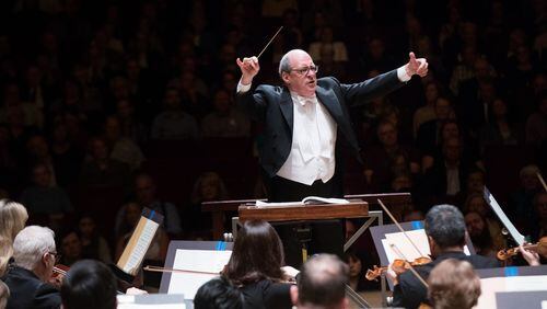 Music director Robert Spano conducts the Atlanta Symphony Orchestra in Beethoven’s “Egmont” Overture. Jeff Roffman