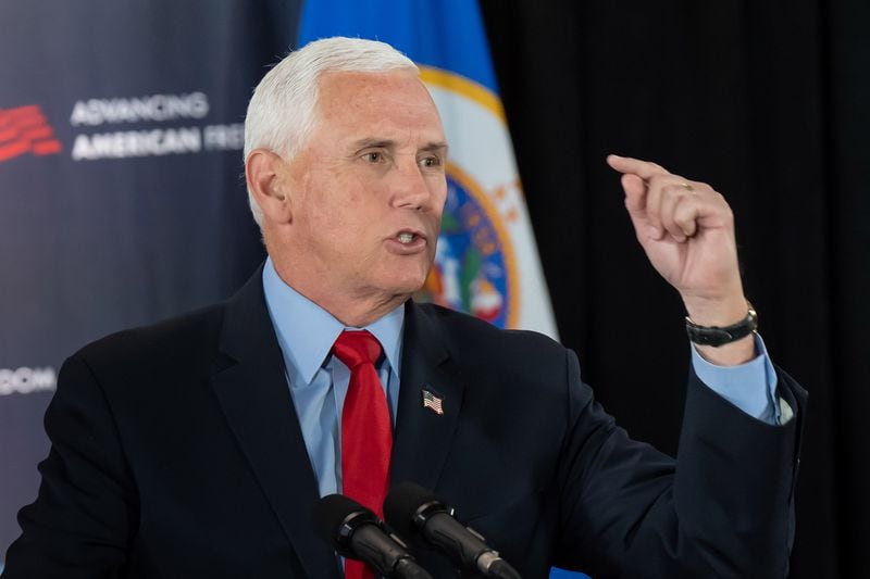 Former Vice President Mike Pence avoided what would have surely been a rocky welcome at the Georgia GOP convention with a late decision to scrap his visit scheduled for next week. (Glen Stubbe/Minneapolis Star Tribune/TNS)