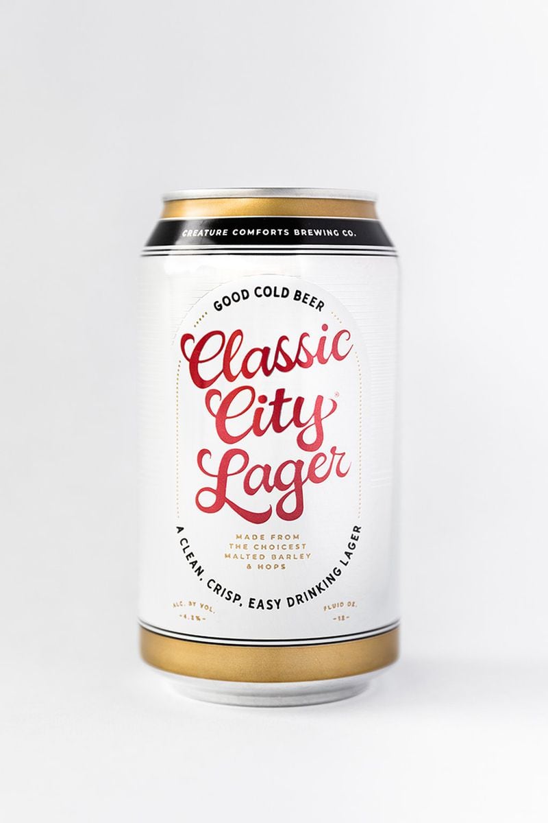 Creature Comforts Classic City Lager, which already has a following in Athens, is now available in cans and on draft in Atlanta. CONTRIBUTED BY CREATURE COMFORTS BREWING CO.