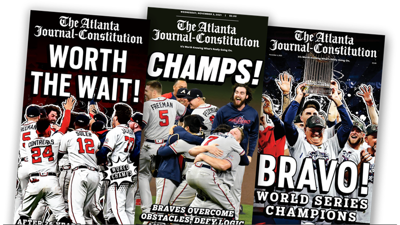 AJC to offer official digital NFT versions of popular Atlanta Braves news pages