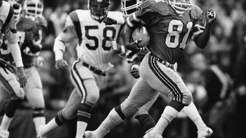 Former Atlanta Falcons wide receiver Billy “White Shoes” Johnson. AJC file photo