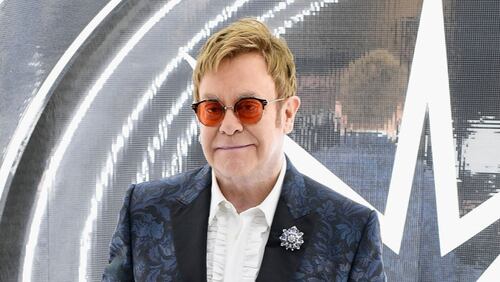 Elton John  canceled  Vegas show dates after being hospitalized and released following a rare infection.  (Photo by Dimitrios Kambouris/Getty Images for EJAF)