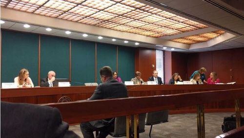 Atlanta, March 20, 2017: Georgia state Rep. Kevin Tanner, R-Dawsonville, discussed House Bill 338 with the Senate Education and Youth Committee before the committee passed the bill.