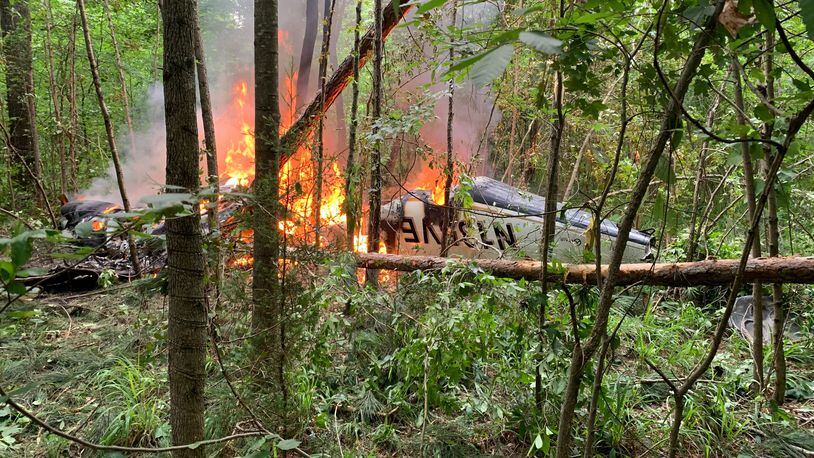 Five family members were killed Friday afternoon when a small plane crashed near Lake Oconee, authorities said. They were traveling from Florida to Indiana to attend a funeral.