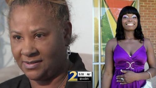 Debra Monroe (left) is the stepmother of Shantrelle Monroe, who was found shot to death on a walking trail in DeKalb County in December.