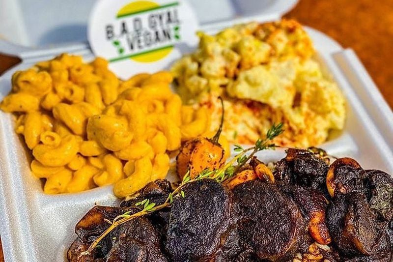 BAD Gyal Vegan offers plant-based dishes in Marietta Square Market. Courtesy of BAD Gyal Vegan Facebook page