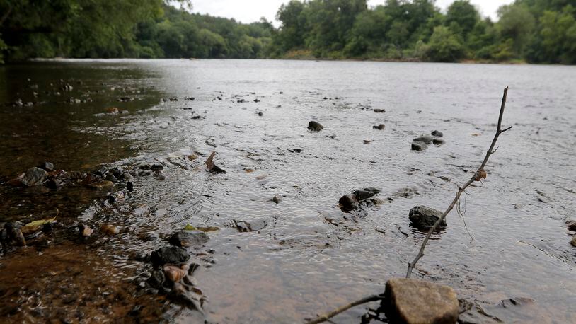 The Chattahoochee River is visible on a cloudy day from the Chattahoochee National Recreation Area on Wednesday, July 7, 2021. (Christine Tannous / christine.tannous@ajc.com)