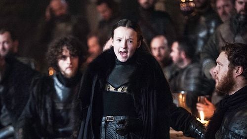 Lyanna Mormont, Lady of Bear Island, in the hit HBO show, "Game of Thrones."