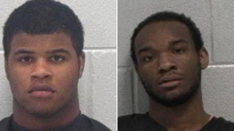 Cameron Allen (left) and Jadarakis Caldwell were found guilty of murder this week in the 2020 shooting death of 19-year-old Christopher Parker.