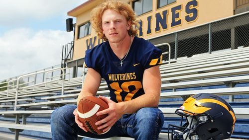 Brock Vandagriff, a senior quarterback at Prince Avenue Christian School, was among this year's AJC Super 11 selections.  (Christina Matacotta/For the AJC)