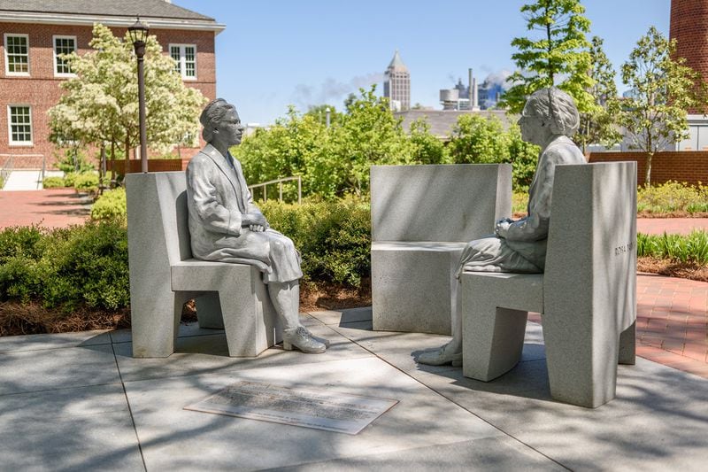 The Rosa Parks sculptures were unveiled April 2018 on Georgia Tech’s campus. Contributed by Georgia Institute of Technology