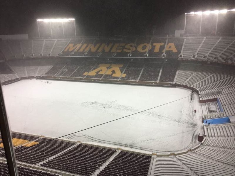 What it looked like in the hours after the completion of last year's game between Atlanta United and Minnesota United.
