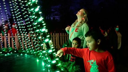 Dunwoody, GA - Dec 1: Scenes from the lighting of the Christmas tree at Brooks Run Park on Dec 1st. (Adam Hagy)