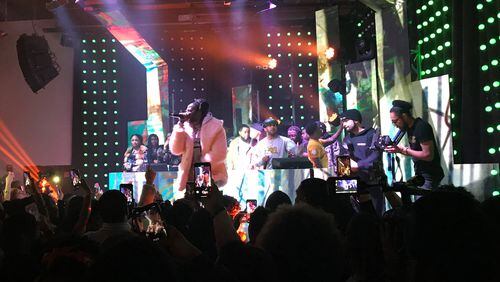 Atlanta rapper 2 Chainz performs at a party on Feb. 1, 2019, at Club Revel in Atlanta. (TIA MITCHELL/TIA.MITCHELL@AJC.COM)
