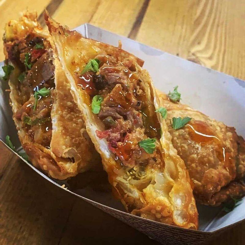 Brisket egg rolls from Taylor'd BBQ. / Courtesy of Taylor'd BBQ