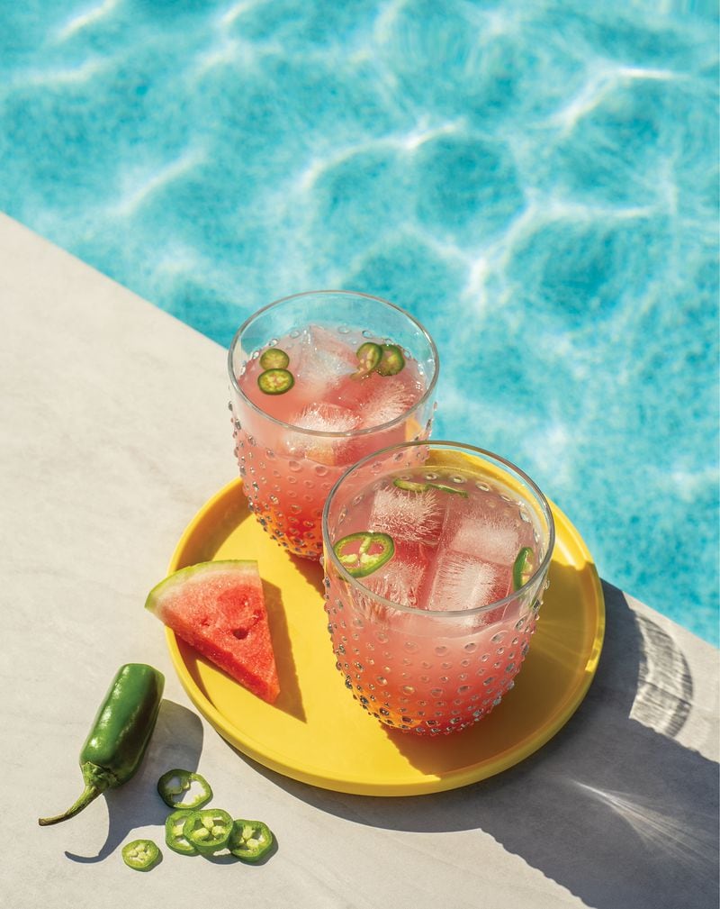 Drink a toast to summer with Watermelon, Jalapeno, and Salt Caipirinhas. (Courtesy of Rizzoli USA)
