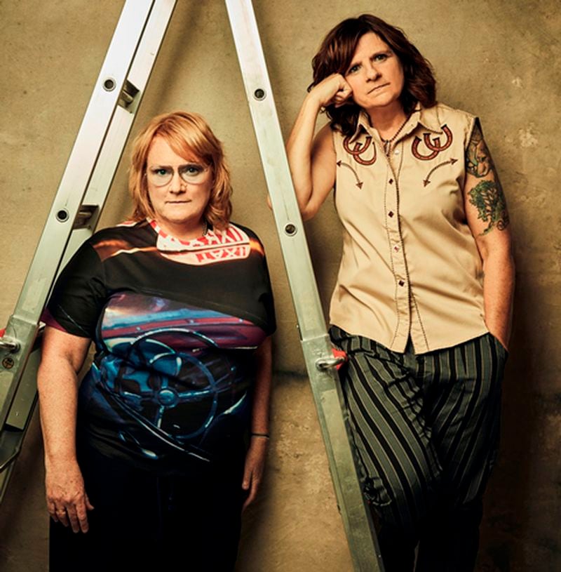 Emily Saliers (left) and Amy Ray (right) talk about their new album, "Look Long." Photo: Jeremy Cowart