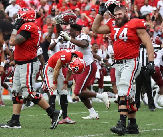 Photos: No. 3 Bulldogs are stunned by South Carolina