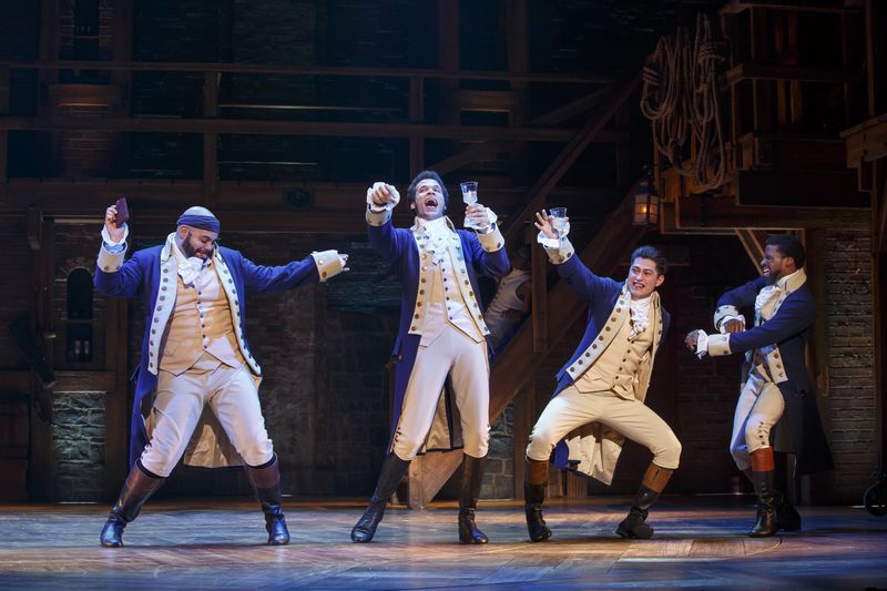 The national touring cast of "Hamilton." Photo: Joan Marcus