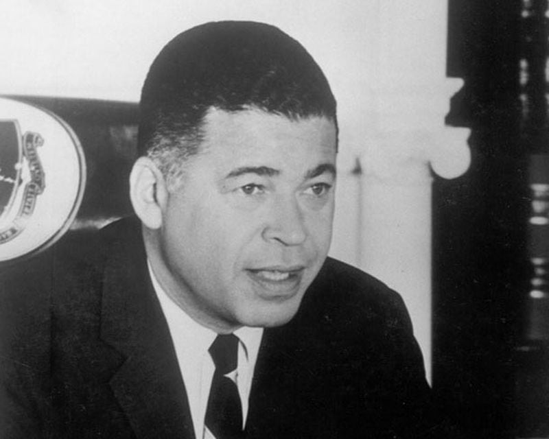 Edward Brooke (R-MA) served as a U.S. senator from 1967-79. He was the first African-American elected to the Senate since Reconstruction and the first African-American to win that office by popular vote. (Senate Historical Office)