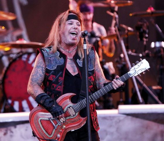 -- Motley Crue
After two years of Covid cancellations, Def Leppard, Motley Crue, Poison and Joan Jett and the Blackhearts rocked sold out Truist Park on Thursday, June 16, 2022.
Robb Cohen for the Atlanta Journal-Constitution