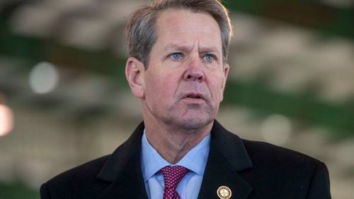 the 2022 election could be difficult one for several top Republican officials, including Gov. Brian Kemp, because the right flank of the party is expected to challenge many of them in a primary. (Alyssa Pointer / Alyssa.Pointer@ajc.com)