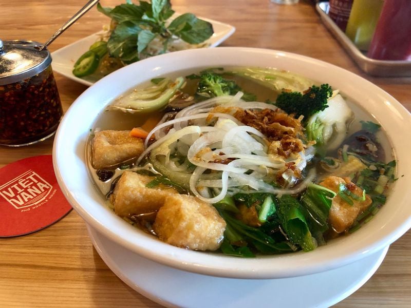 Vietvana serves a vegetarian pho and also is one of the few spots that makes its own noodles. CONTRIBUTED BY BRAD KAPLAN