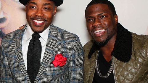 Will Packer and Kevin Hart, shown at the 2014 Atlanta screening of "Ride Along," team up again for "Night School." AJC file photo: Akili-Casundria Ramsess