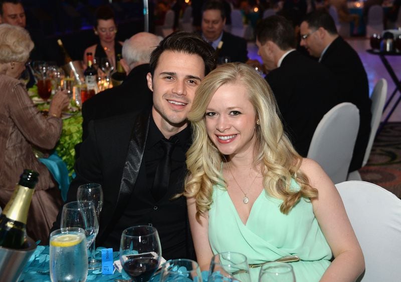 LOUISVILLE, KY - MAY 02: Kris Allen (L) and Katy O'Connell attend the 2014 Unbridled Eve Derby Gala during the 140th Kentucky Derby at Galt House Hotel & Suites on May 2, 2014 in Louisville, Kentucky. (Photo by Mike Coppola/Getty Images for York Sisters, LLC)