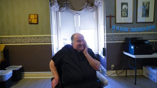 Enjoying his retirement since 2011, Father Joe Carroll works out of his home in the East Village, not far from the Father Joe's Villages in San Diego, California. (Nelvin C. Cepeda/The San Diego Union-Tribune/TNS)