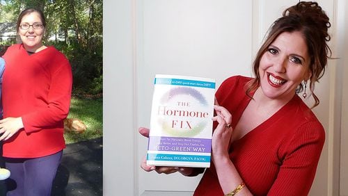 In the photo on the left, taken in November 2005, Dr. Anna Cabeca weighed 240 pounds. In the photo on the right, taken in April, Cabeca, who wrote the best-selling “The Hormone Fix,” weighed 155 pounds. (All photos contributed by Dr. Anna Cabeca).