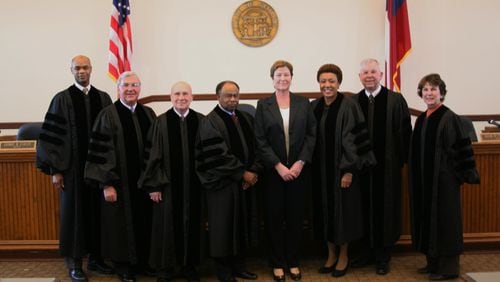 Putnam County Chief Magistrate Ellen I. Pierce (4th from right) died following  a collision Saturday night.