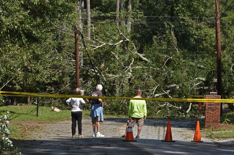 About 1.5 million were without power in Georgia immediately after the remnants of Hurricane Irma passed through the state. State laws do not currently require backup power for nursing homes and assisted living facilities to power heating and air systems. HYOSUB SHIN / HSHIN@AJC.COM