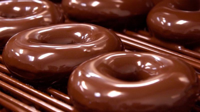 Krispy Kreme will offer chocolate glazed doughnuts for World Chocolate Day.