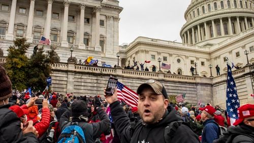 A mob of Donald Trump supporters stormed the Capitol in Washington on Jan. 6. The former president's second impeachment trial began Tuesday. (Jason Andrew/The New York Times)