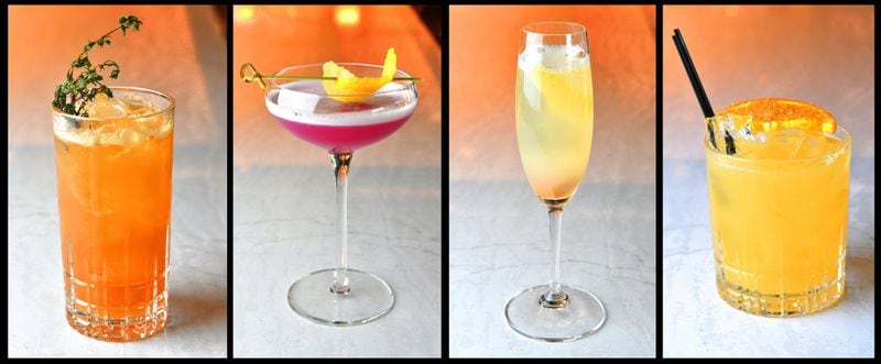 L-R: McGinnis Ferry Mule, The Audrey, Big Splash French 75, Mai Kinda Tai. CONTRIBUTED BY CHRIS HUNT PHOTOGRAPHY