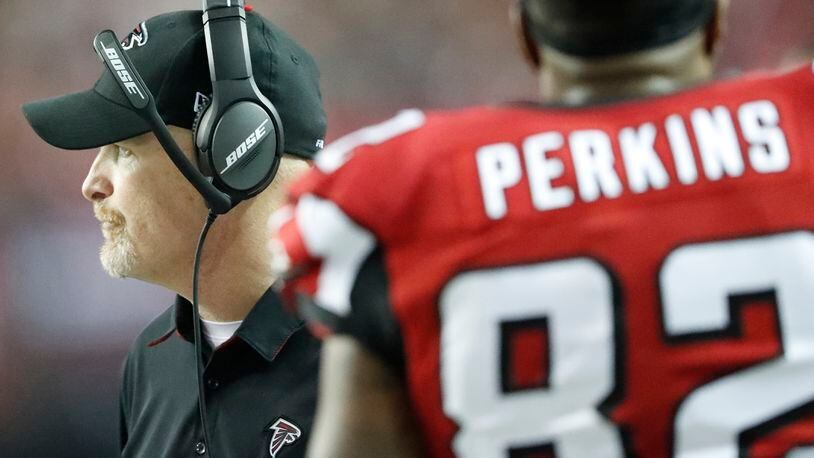Head coach Dan Quinn led the Falcons to an NFC South Division title in his second year in Atlanta.