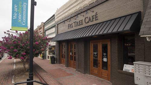 The recently opened Fig Tree Cafe in downtown Jonesboro will be part of the Clayton County city’s arts and entertainment district.