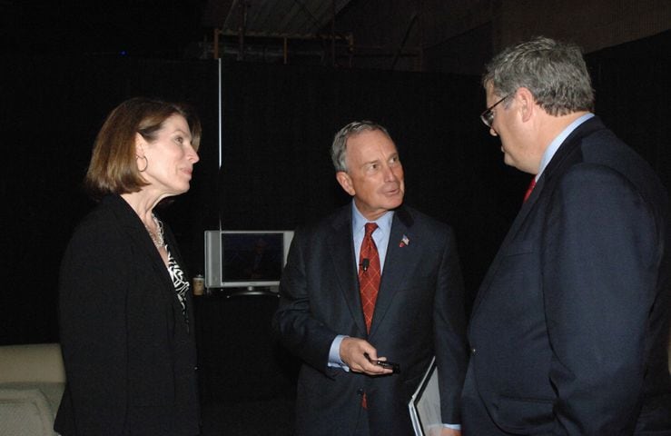 Balfour with Michael Bloomberg