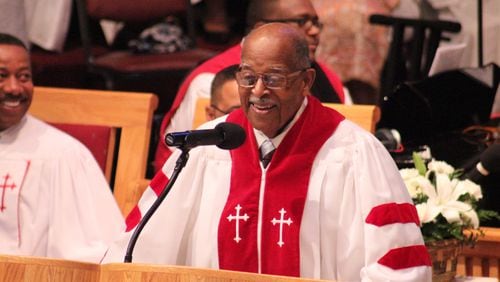 The Rev. Cameron M. Alexander, who would have celebrated five decades in the pulpit at Antioch next year, died Sunday after a brief illness. He was 86. (AJC file photo)