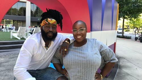 Kudzanai Karidza and Kenya Freeman, both of Atlanta, are competing on the 16th season of "Project Runway," returning on Lifetime August 17, 2017. CREDIT: Rodney Ho/rho@ajc.com